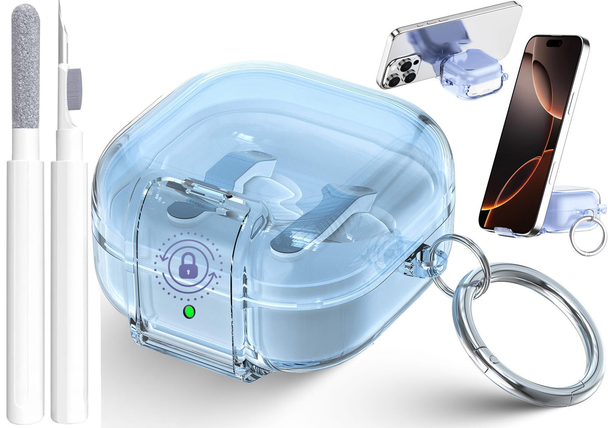 OTOPO Buds4 Pro case with lock clip for secure carry and easy on/off