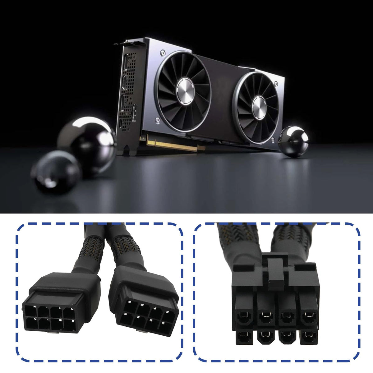 OTOTEC RTX A6000 compatible cable ensuring reliable GPU connections
