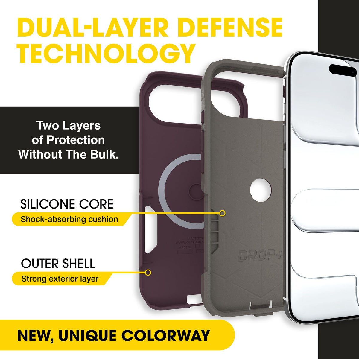 OtterBox back close-up of camera area protecting lenses and preserving clarity