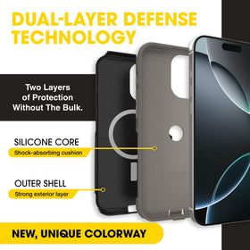 OtterBox back detail highlighting matte finish and reduced fingerprints benefit