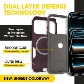 OtterBox commuter back detail in Purple–ish on Purpose for style benefit