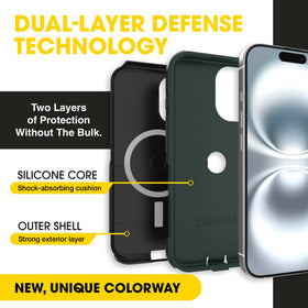 OtterBox Commuter back in Forest Night highlighting textured finish and grip