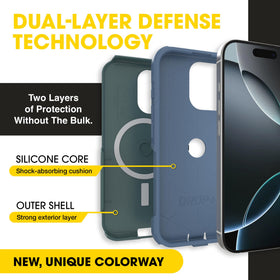 OtterBox back close-up texture on Saltwater Breeze for grip benefit