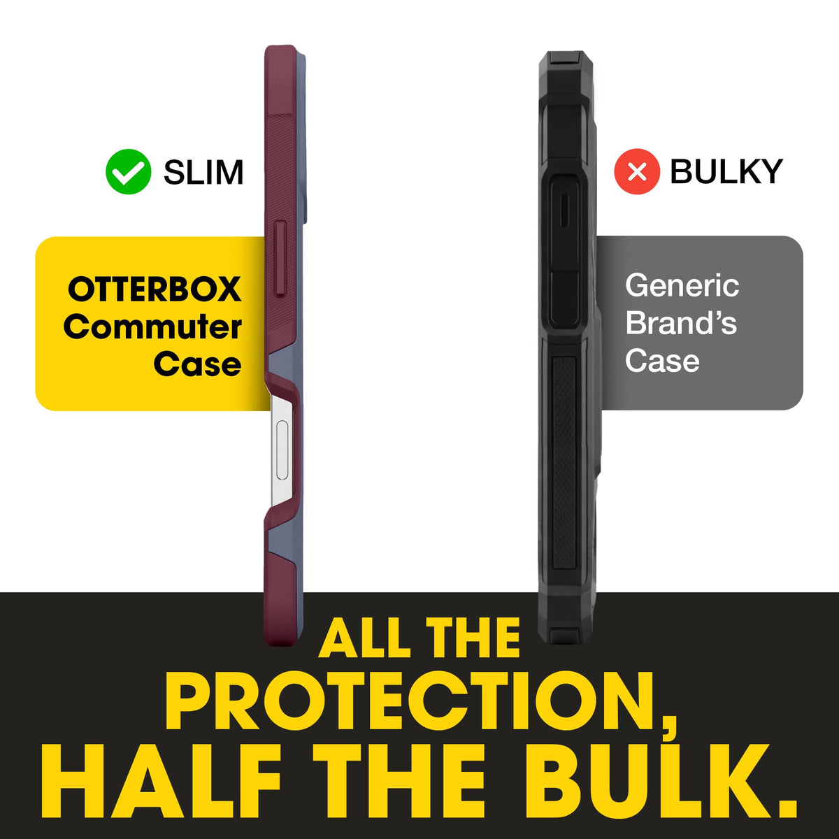 OtterBox Commuter close-up of port cover keeping dust out and safe ports