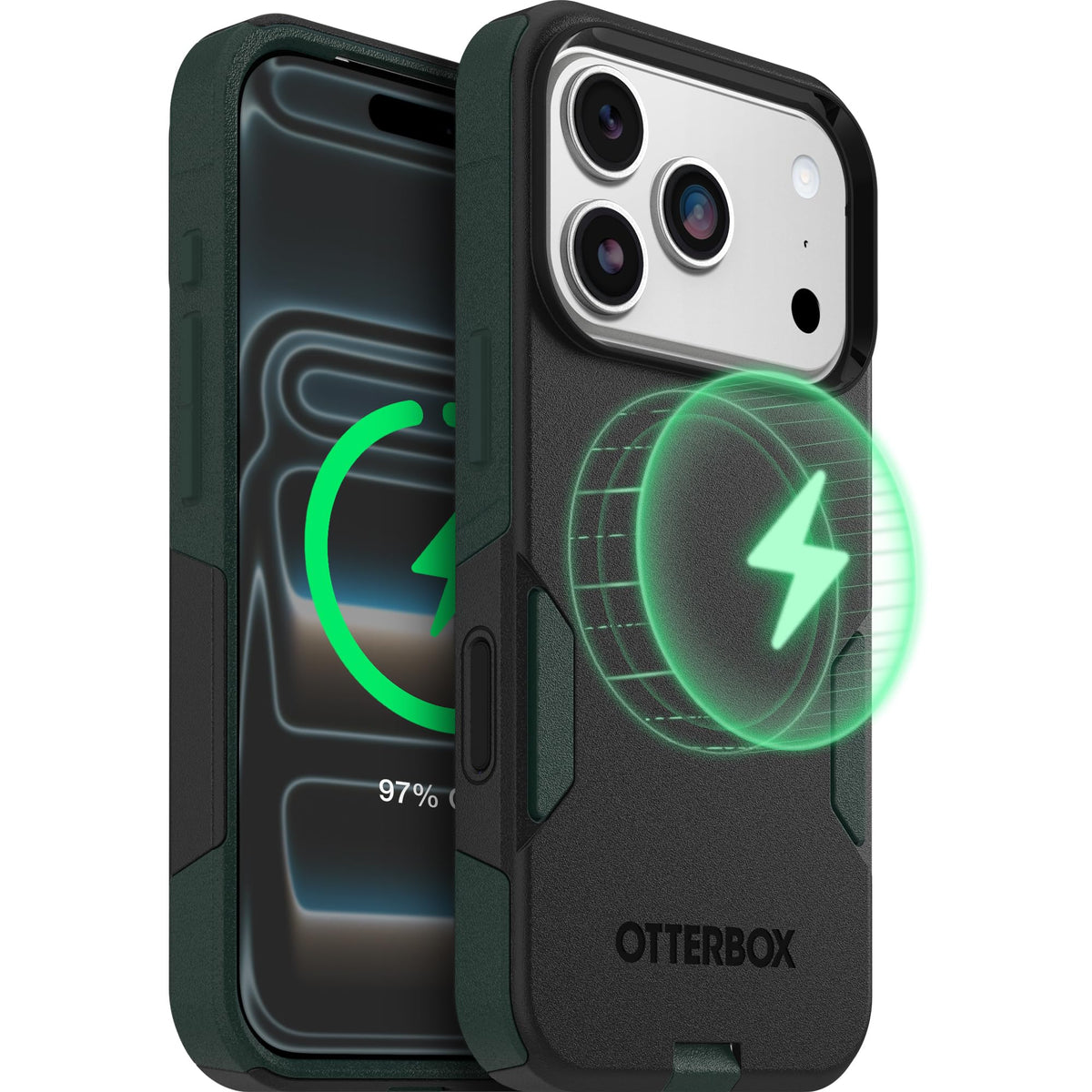 OtterBox Forest Night front view showing slim protection and style