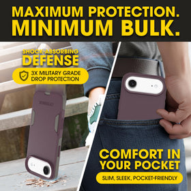 OtterBox material texture close-up showing durable dual-layer construction