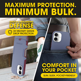 OtterBox textured edge detail highlighting grip and secure handling benefit