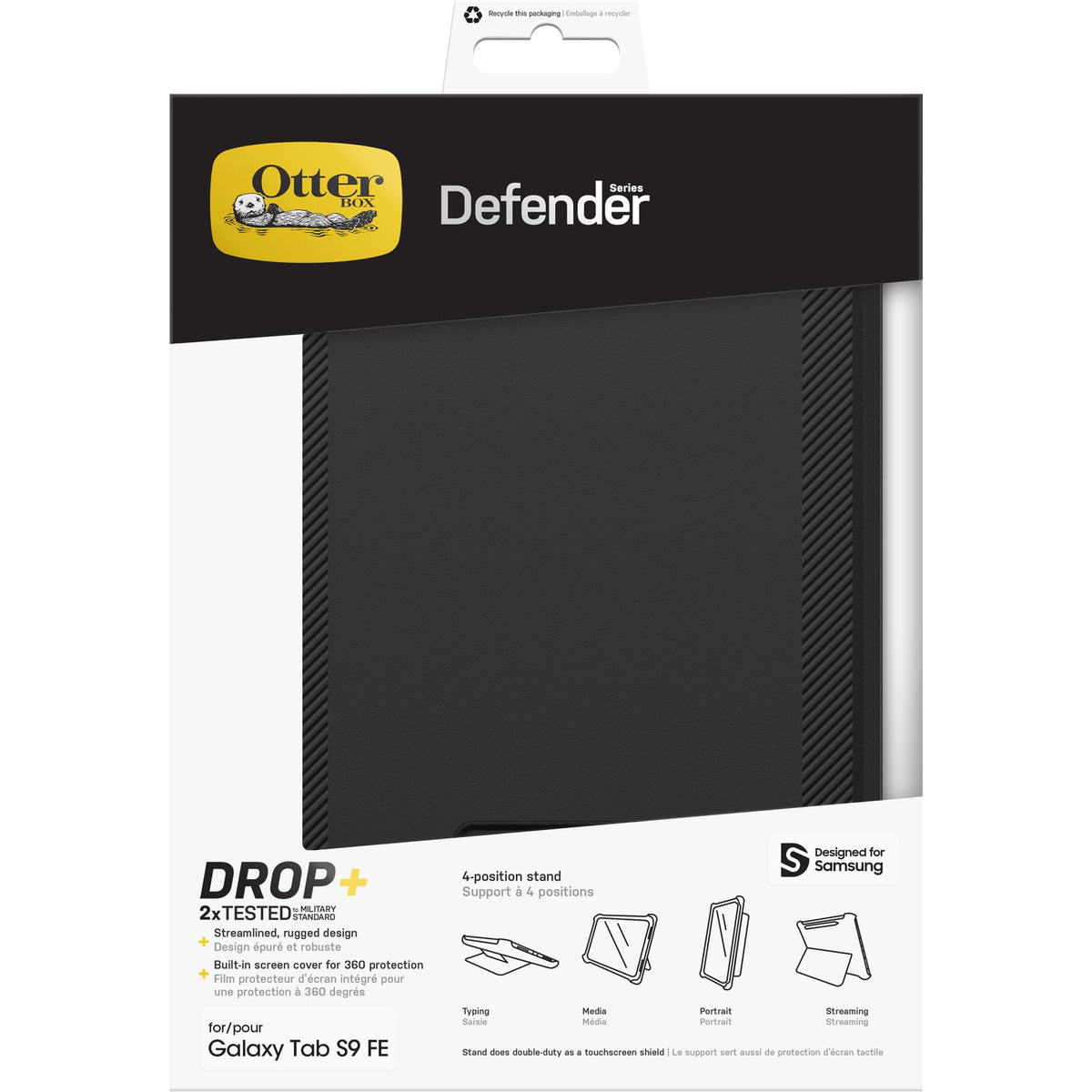 Packaging uses sustainable materials to reduce waste in Defender Series packaging.