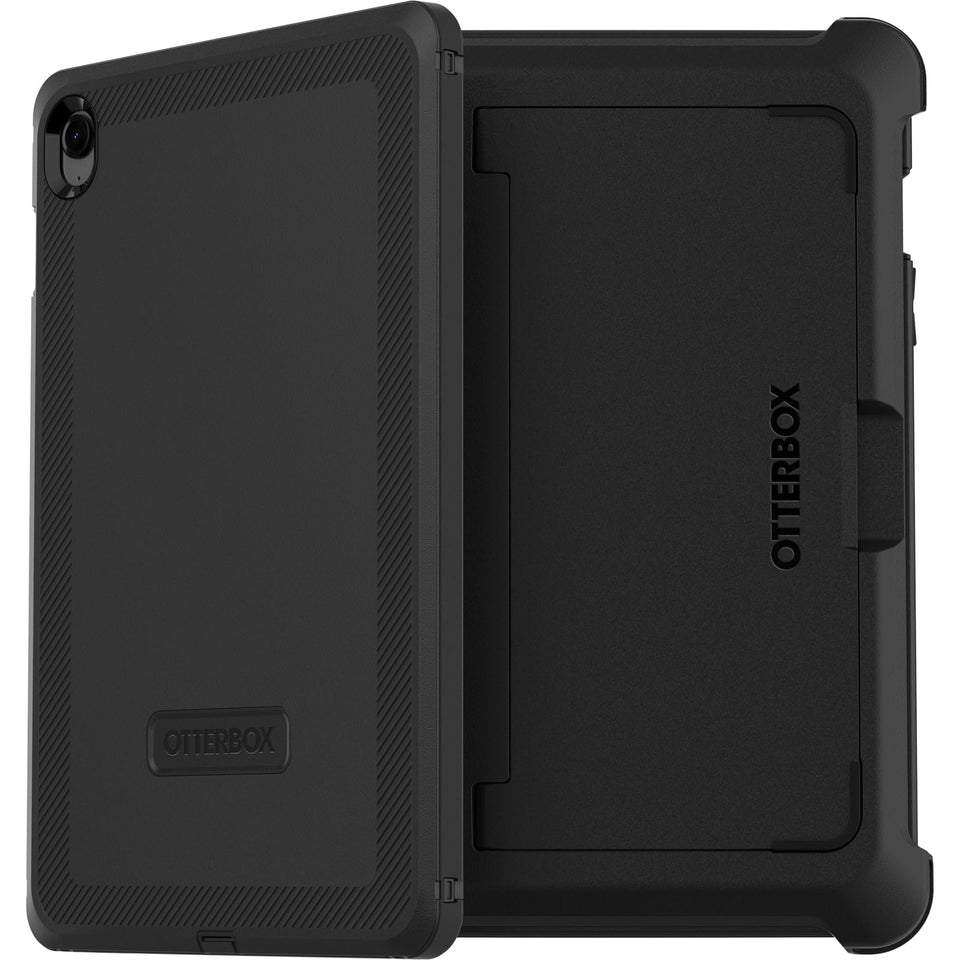 OtterBox Defender for Samsung Galaxy Tab S10 FE with built-in screen protector protects the display.