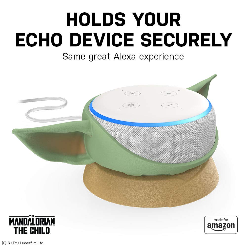 OtterBox stand with Echo Dot installed demonstrating proper fit and functionality