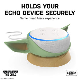 OtterBox stand with Echo Dot installed demonstrating proper fit and functionality