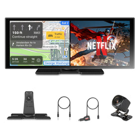 OTTOCAST 11.4 inch screen front view provides a clear CarPlay display for safer driving.