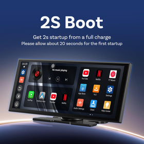 OTTOCAST 11.4 inch screen rapid boot saves time before driving.