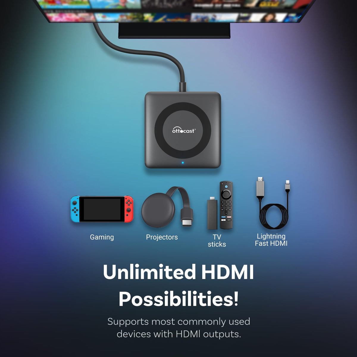 OTTOCAST Car TV Mate Pro 2K60 playback for YouTube Netflix on the road