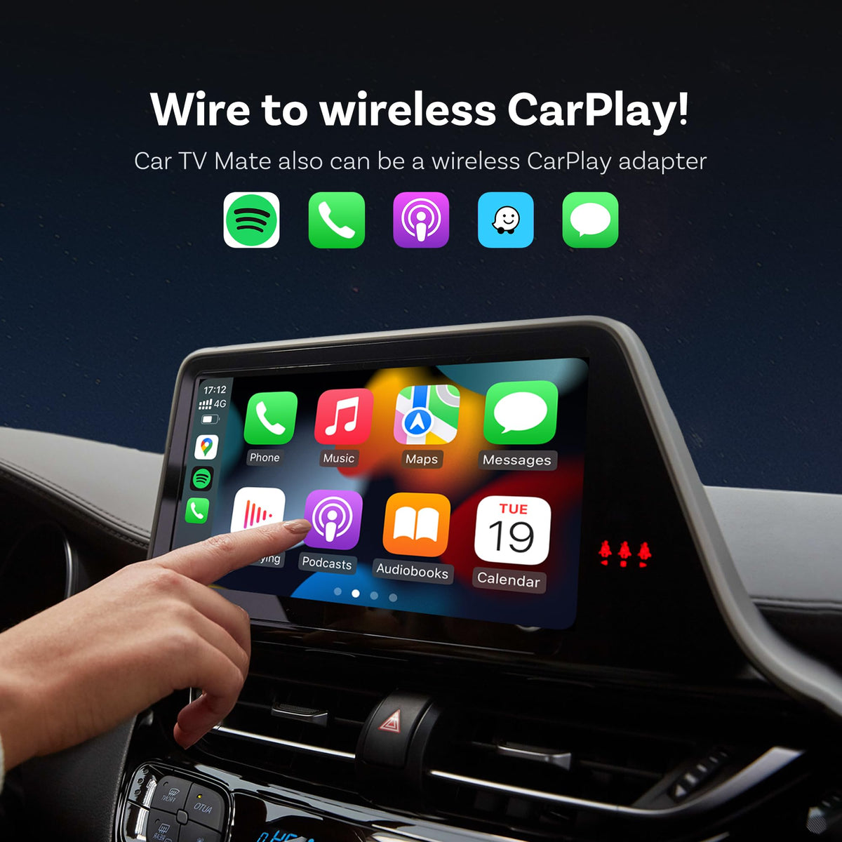 OTTOCAST Car TV Mate Pro Fire TV Stick connected for streaming services