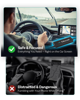 OTTOCAST Mirror Touch auto-connects to wireless CarPlay for quick setup