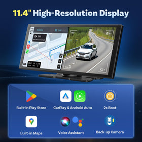 Ottocast OttoScreen AI dash-mounted display integrated into the car dashboard