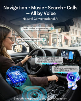 OTTOCAST P3 Pro AI voice assistant enables hands-free control during drives