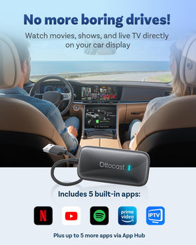 OTTOCAST WiFi 6 and Bluetooth 5.4 ensure fast pairing and stable data