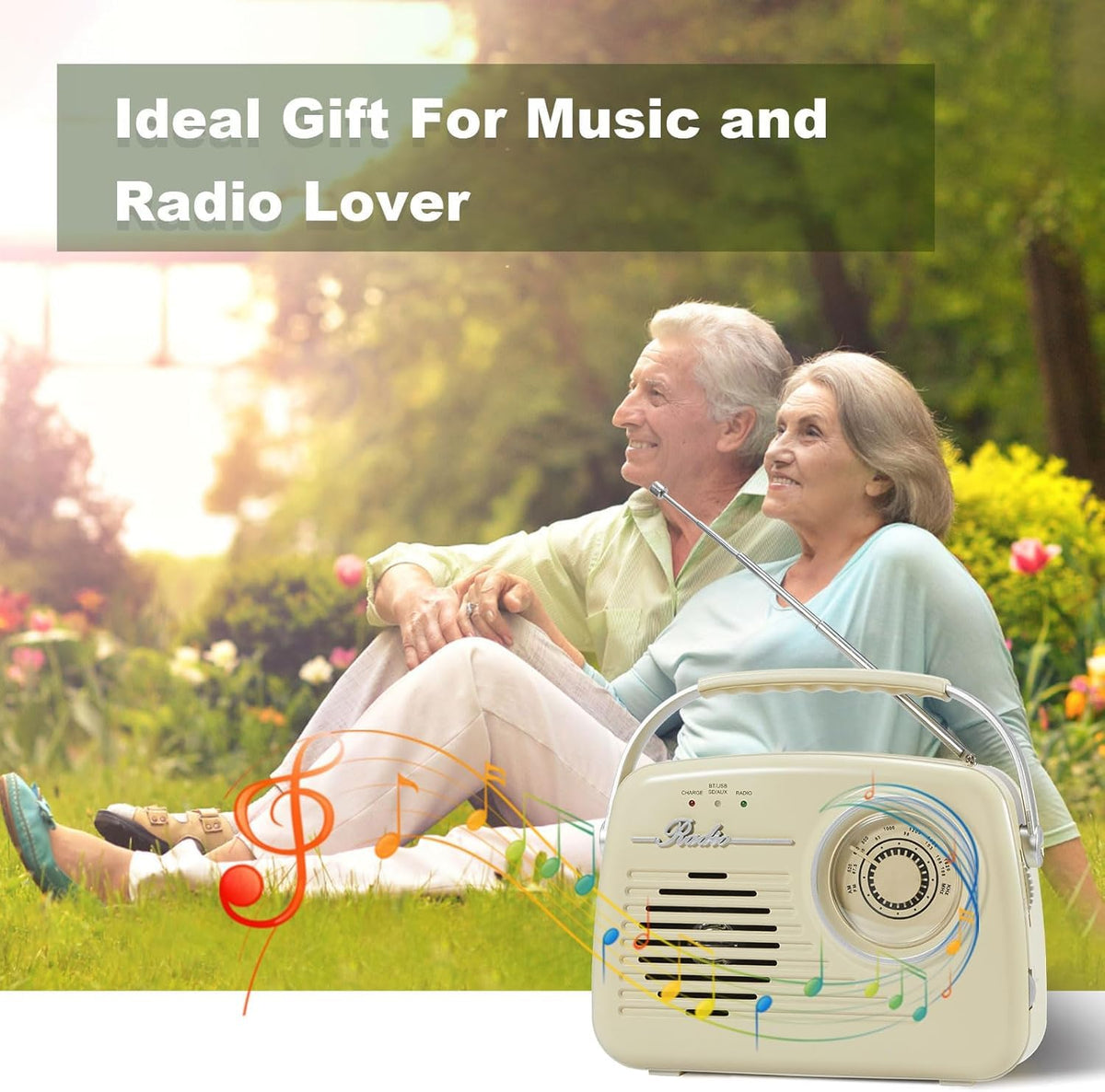 Ottosing beige compact radio blends into home decor