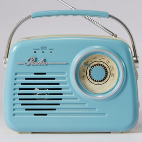 Ottosing Retro Radios blue durable-abs body highlights sturdy construction for home use.