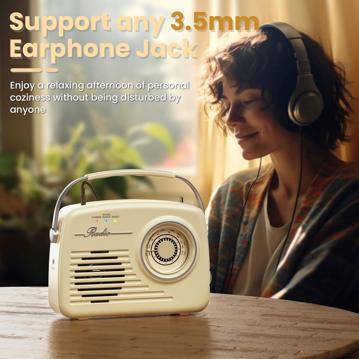 Ottosing vintage radio with large dial for easy tuning and use