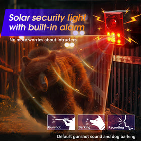 OUDAER motion sensor eye focused on detection zone for prompt animal alerts