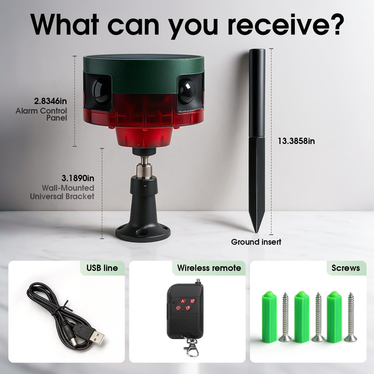 OUDAER night strobe in action illustrating visual deterrent at dark