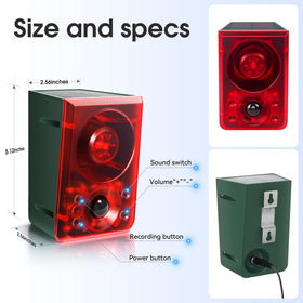 OUDAER held in hand for size comparison showing compact, mountable design