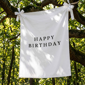 Oudain Backdrop suitable for wall, fence, or garden birthday setups.