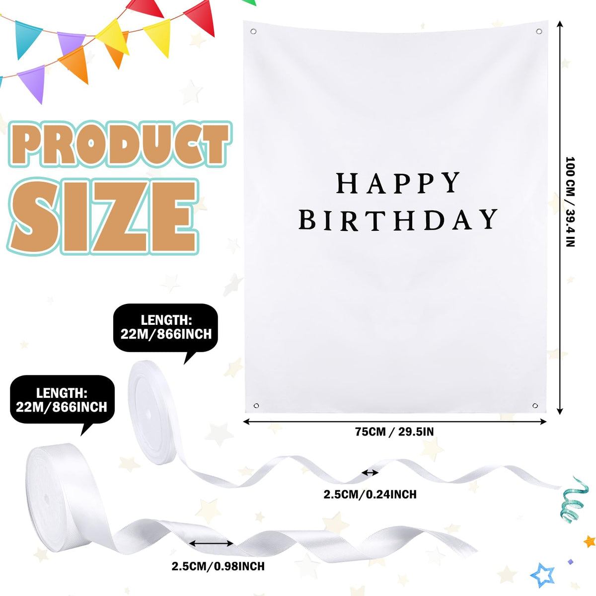 Oudain Burlap banner with metal grommets for durable, reusable signage.