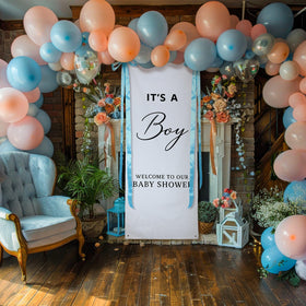 Oudain It's a Boy banner reusable wall decor.