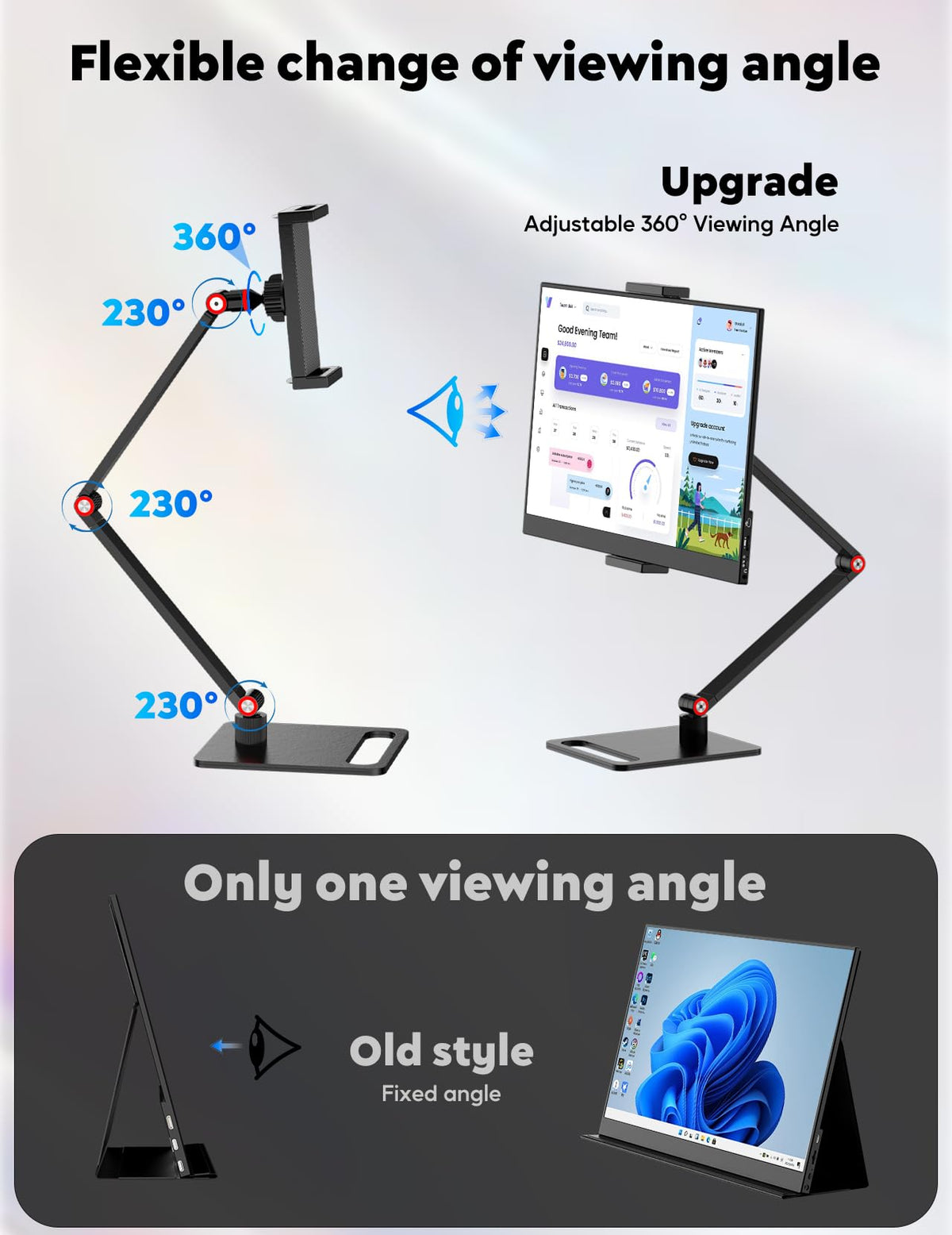 OUNSHLI one cable setup powers and displays from compatible devices