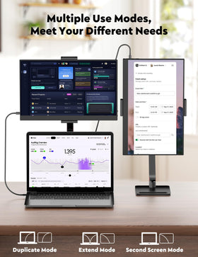 OUNSHLI monitor with usb-c and mini hdmi for wide compatibility