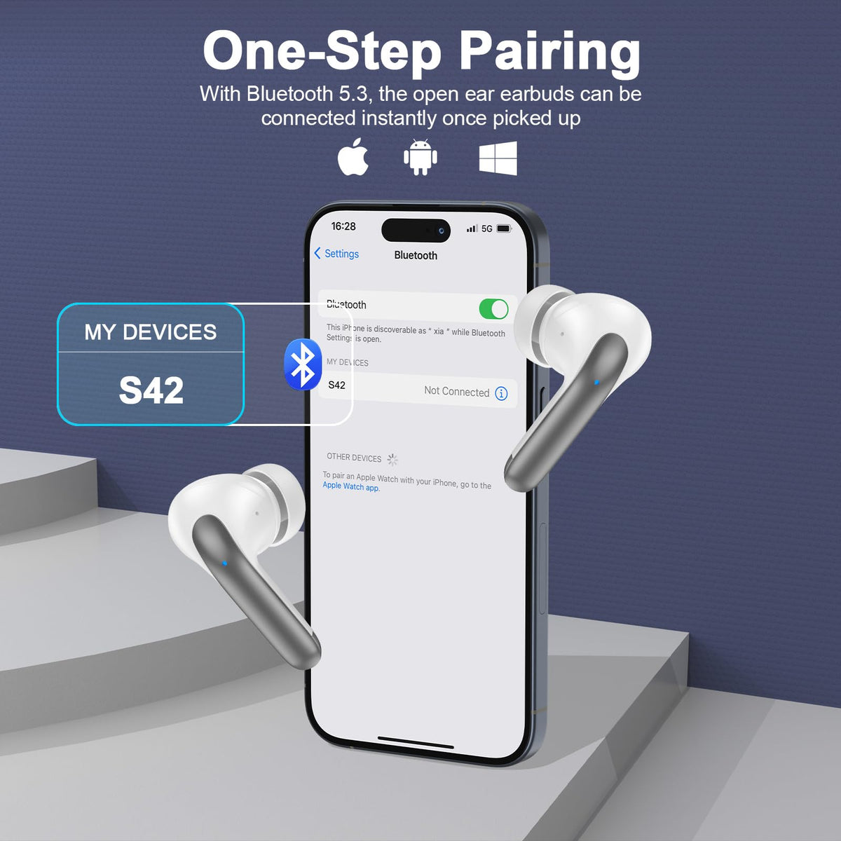 Ououdee auto pairing and smart touch control for effortless device connection
