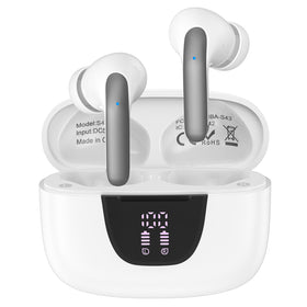 Ououdee wireless earbuds with LED power display show battery levels at a glance