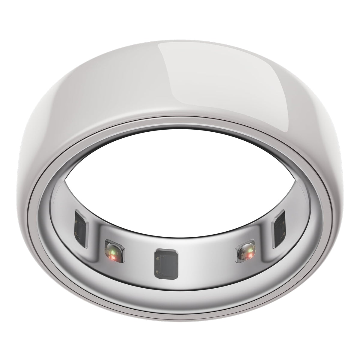 Oura Ring 4 Ceramic Cloud worn on the wrist for sleep and activity insights