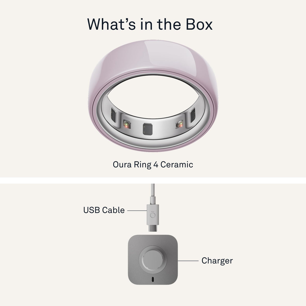 Oura Ring 4 Ceramic Petal style, versatile color coordination with outfits.