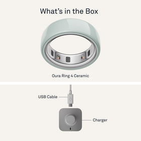 Oura Ring 4 Ceramic Tide highlights up to eight days of battery life.
