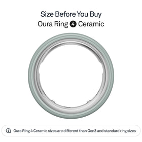 Oura Ring 4 Ceramic Tide worn on finger showcasing discreet wellness tracking