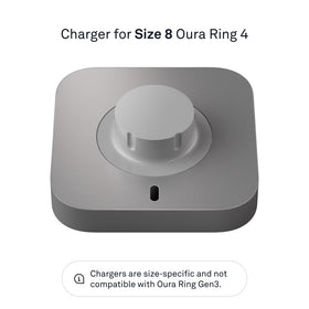 Image of OURA Ring 4 Charger USB-C cable ready for fast recharge.