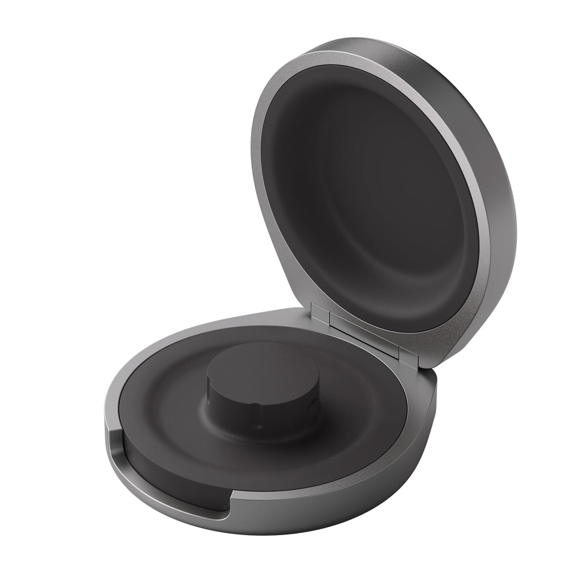 Oura Ring 4 charging case front view highlights compact, travel friendly design for on the go power