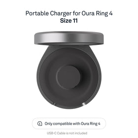 Oura Ring 4 charging case open lid shows easy access for charging