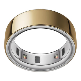 Oura Ring 4 Gold close-up highlighting premium titanium finish for comfortable daily wear