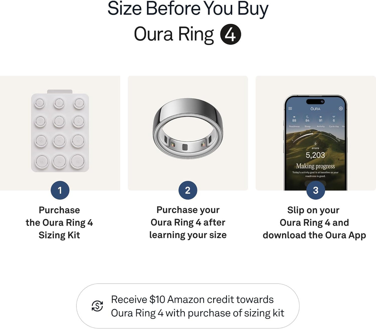 Close-up sensor of Oura Ring 4 highlights Smart Sensing for continuous data