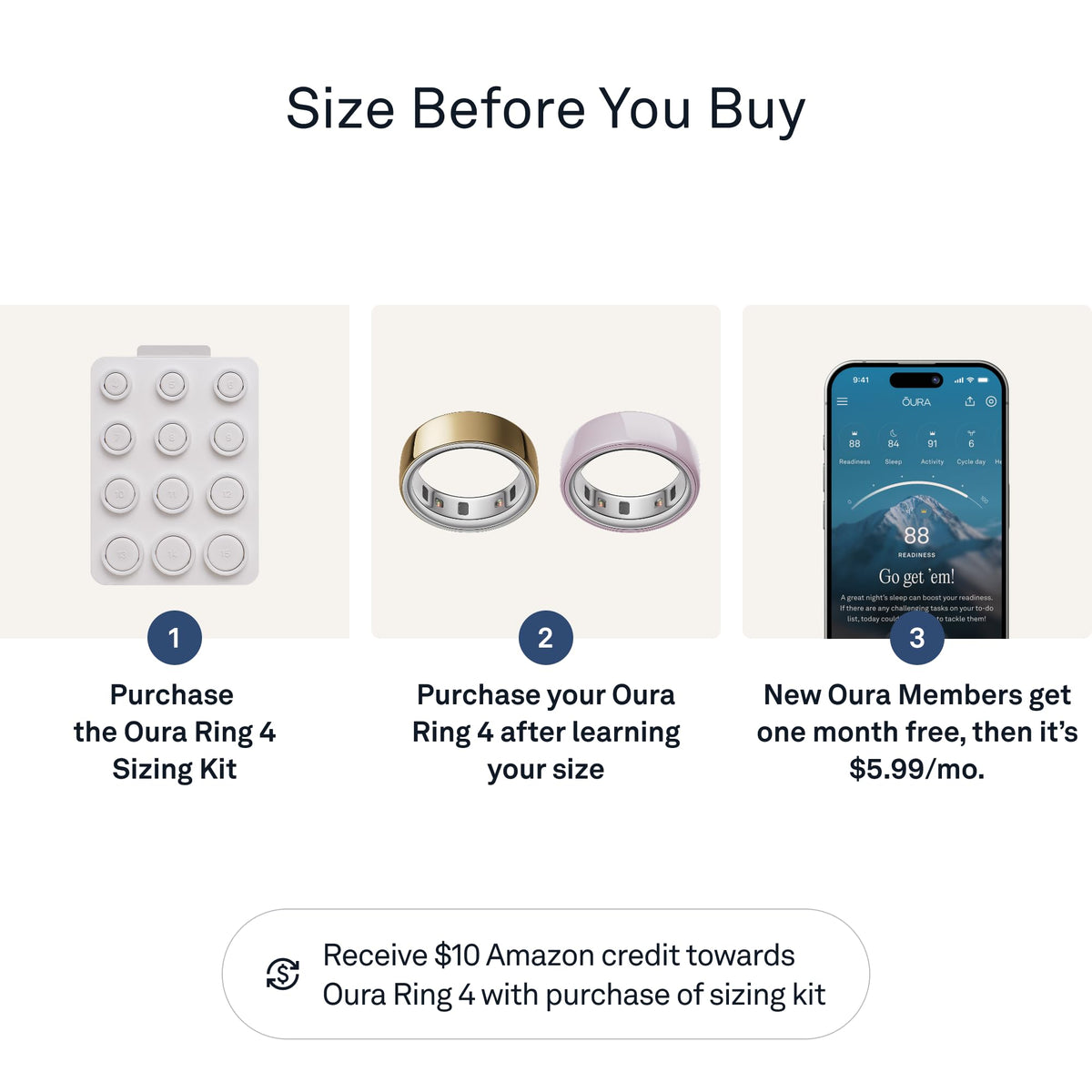 Oura Ring 4 Sizing Kit: sizing tools to select the correct finger