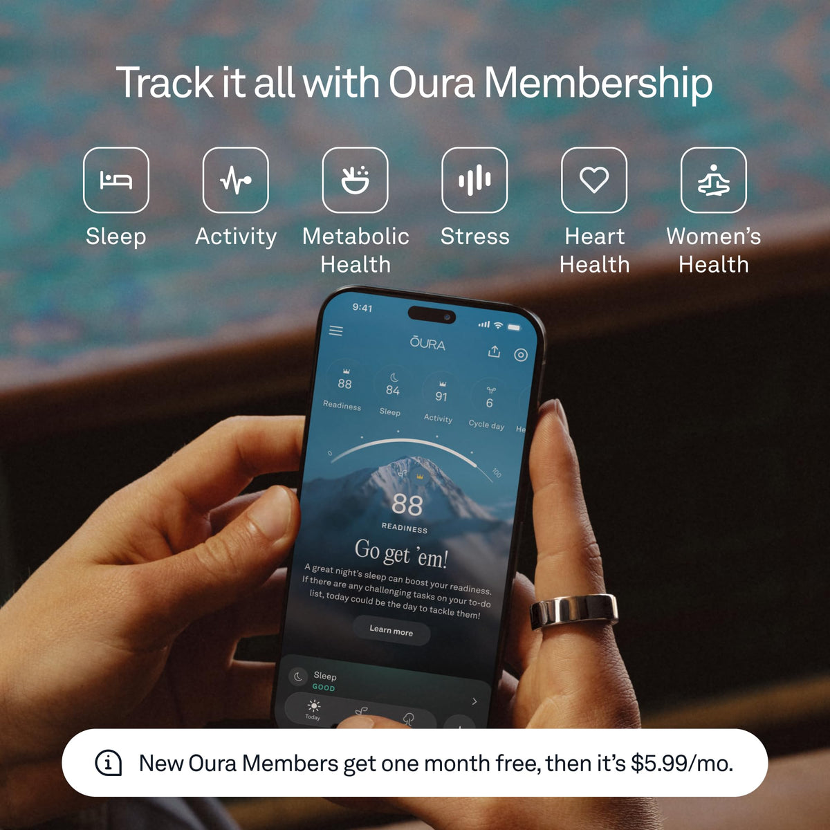 Oura Ring 4 titanium closeup highlights durable brushed finish
