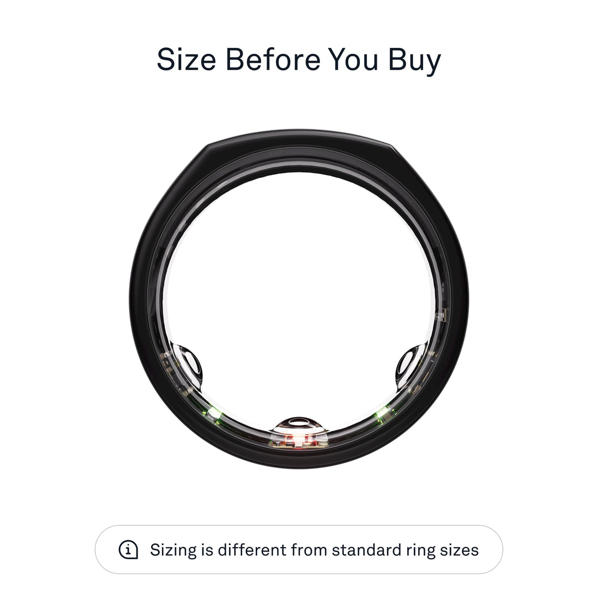 Side profile of Oura Ring Gen3 Horizon in brushed titanium for comfortable wear.