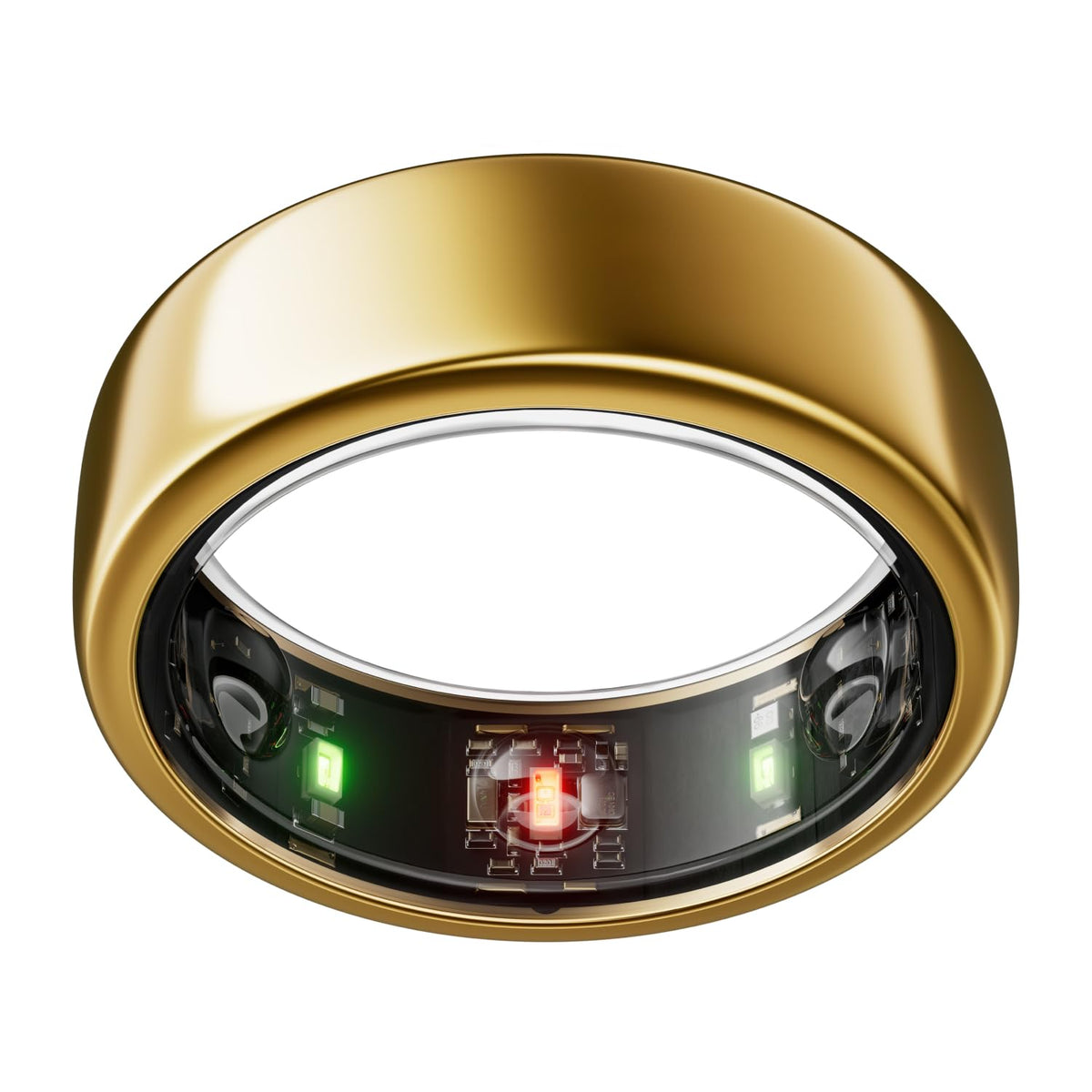 Oura Ring Gen3 Horizon gold worn on hand for comfortable daily wear.