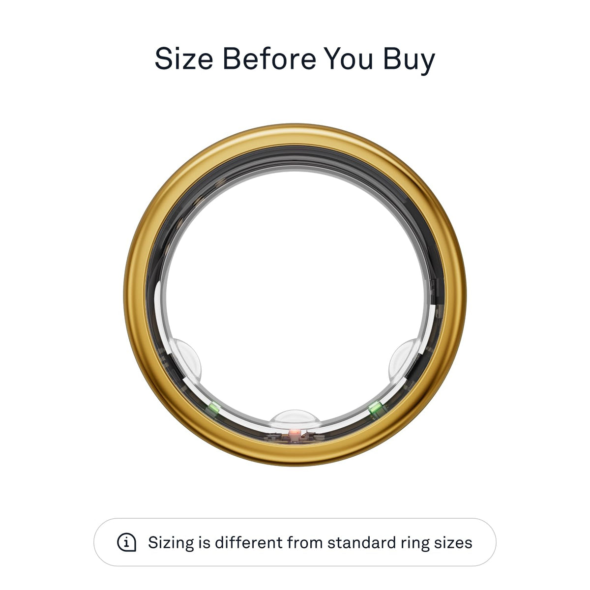 Oura Ring Gen3 Horizon gold for sleep tracking insights.